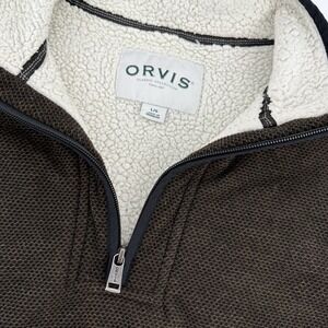 Orvis Brown Fleece-Lined Vest